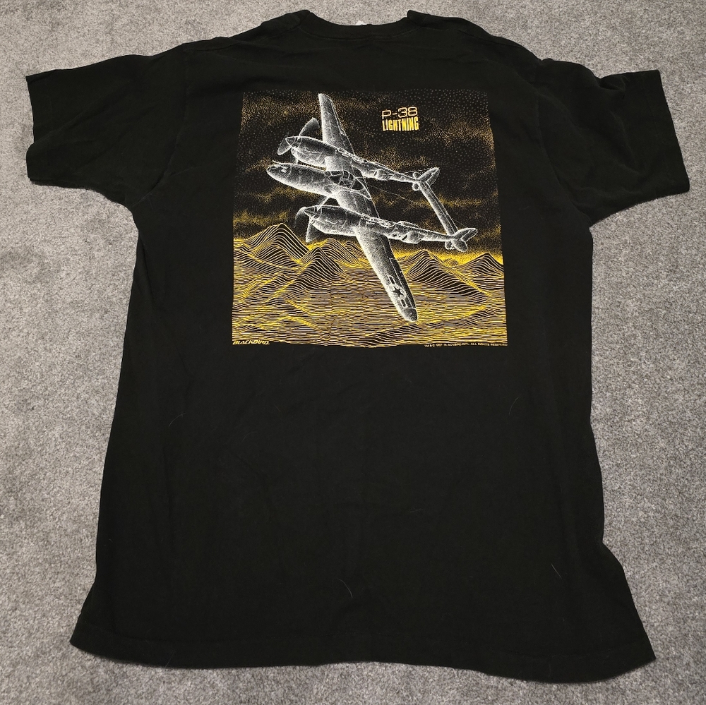 Vintage blackbird p38 lightning shirt